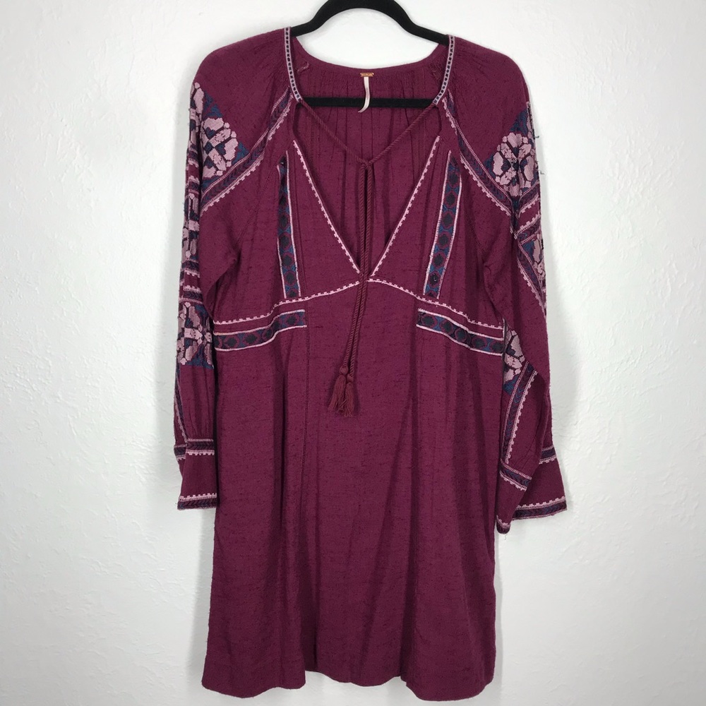 Free People raspberry tunic dress sz Small